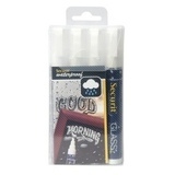 Chalk Marker vedenkestävä 2-6 mm 4kpl valkoinen