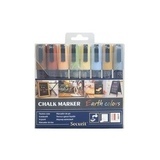 Chalk Marker liituhuopakynä 2-6 mm 8kpl Earth colors