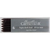 Cretacolor Artist 5,6 mm tummanruskea 6 kpl 