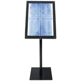 LED Menuteline 4xA4 Black Star jalustalla