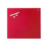 Lasikirjoitustaulu punainen 30x30cm ***TALVITARJOUS***