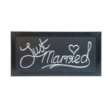 Liitutaulu 20x40 cm Black Line + liitutaulukynä