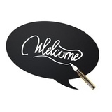 Siluetti liitutaulu Puhekupla +liitutaulukynä