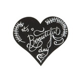 Siluetti liitutaulu Sydän +liitutaulukynä