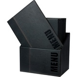 Menukansio A4 TRENDY musta 20 kpl + boxi