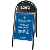 Ulkomainosteline musta B2 (50x70cm) ***KEVÄTTARJOUS***