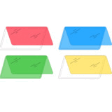 A3 (303 x 426 mm), 2 x 100 mik ***PUNAINEN HUOMIOVÄRI *** 