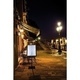 LED Menuteline 4xA4 Black Star jalustalla