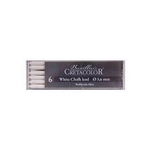 Cretacolor Artist 5,6 mm valkoinen 6 kpl 