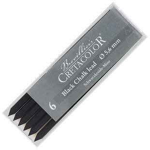 Cretacolor Artist 5,6 mm musta 6 kpl 