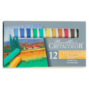 Cretacolor Hard Pastel Nature, kovat pastelliliidut 12kpl 