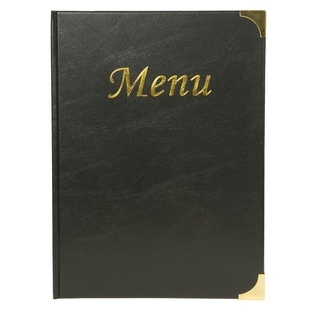Menukansio A4 Basic musta