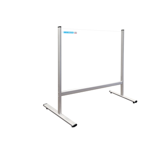Pisarasuoja alumiinijaloilla 80x65 cm 3 mm akryylilasia