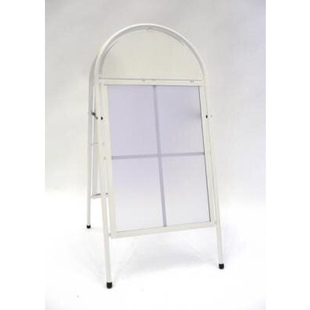 Ulkomainosteline Kaari valkoinen B2 (525x740mm)